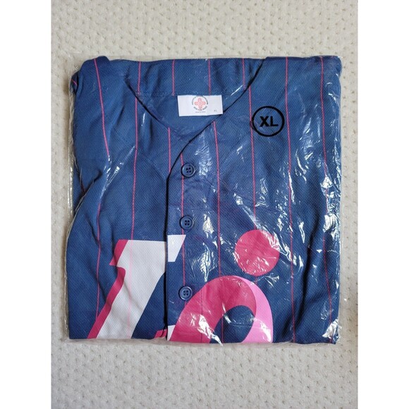 NEW VEGAS 51s Breast Cancer PINK RIBBON MINOR LEAGUE MiLB SGA Alien JERSEY XL - Picture 2 of 6